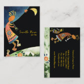 Künstlerisch inspirierende Kokopelli Visitenkarte (Vorne/Hinten)