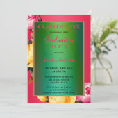 Künstlerisch Inspirierter mexikanischer Abschluss Einladung (Stehend Vorderseite)