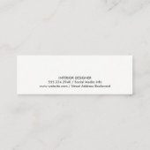 künstlerisch | Interior Design | Abstrakte Kunst Mini Visitenkarte (Rückseite)