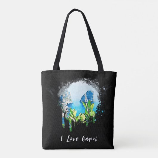 *~* Künstlerisch ITALIEN CAPRI Insel Italienisch Tasche (Rückseite)