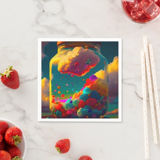 Künstlerisch Jar Serviette (Beispiel)