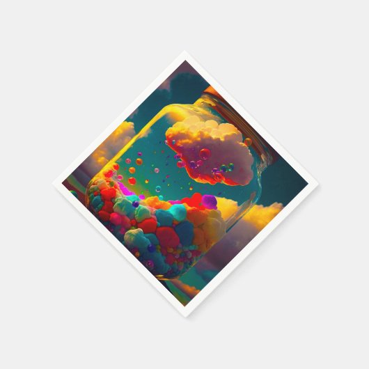 Künstlerisch Jar Serviette (Ecke)