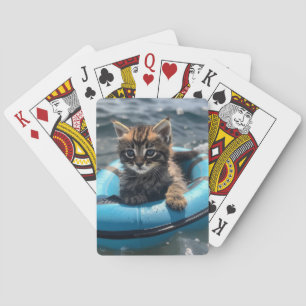 Künstlerisch Kitten Spielkarten