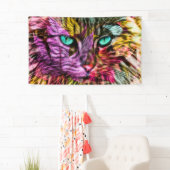 Künstlerisch Kitty Cat Banner (Insitu)