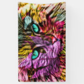 Künstlerisch Kitty Cat Banner (Vertikal)