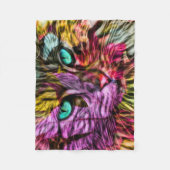 Künstlerisch Kitty Cat Fleecedecke (Vorderseite)