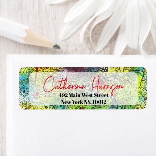 Künstlerisch lebendige Wasserfarbe und Tinte Rücks (Insitu)