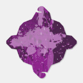 Künstlerisch Lila Paint Spritzer Hochzeitmaterial Geschenkschachtel (Ungefaltet)