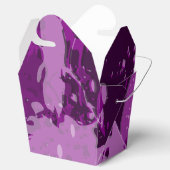 Künstlerisch Lila Paint Spritzer Hochzeitmaterial Geschenkschachtel (Geöffnet)