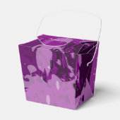 Künstlerisch Lila Paint Spritzer Hochzeitmaterial Geschenkschachtel (Vorderseite)
