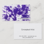 künstlerisch | LILA Visitenkarte (Vorne/Hinten)