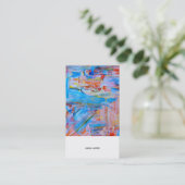 Künstlerisch modern Beruflich Visitenkarte (Stehend Vorderseite)