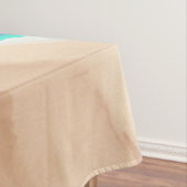 Künstlerisch Modern Blue Aquamarin Sandstrand Wass Tischdecke (Beispiel)