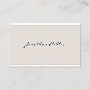 Künstlerisch Modern Einfach Elegant Minimalistisch Visitenkarte