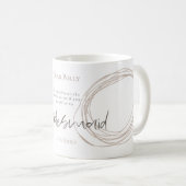 Künstlerisch Modern Lines Bridesmaid Anforderung Kaffeetasse (VorderseiteRechts)