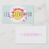 Künstlerisch modern und farbenfroh visitenkarte (Vorne/Hinten)