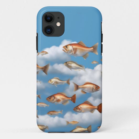 Künstlerisch moderner Regenfisch Case-Mate iPhone Hülle (Rückseite)