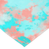 Künstlerisch Modernes Sommerkorallenbad Orange Aqu Tischdecke (Schrägansicht)