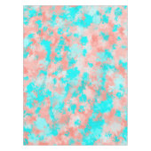 Künstlerisch Modernes Sommerkorallenbad Orange Aqu Tischdecke (Vorderseite)