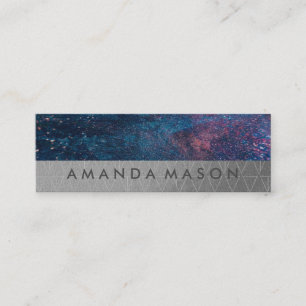 künstlerisch Modisches Lux-Dreieck-Muster Mini Visitenkarte