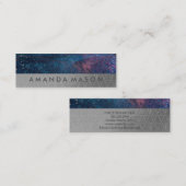 künstlerisch | Modisches Lux-Dreieck-Muster Mini Visitenkarte (Vorne/Hinten)