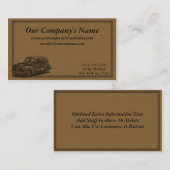 Künstlerisch, natürlich, tonte Erde Visitenkarte (Vorne/Hinten)