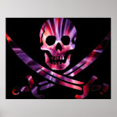 Künstlerisch Pirate Skull Poster (Vorne)
