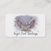 *~* Künstlerisch pixated Heart Angel Wings AP78 QR Visitenkarte (Vorderseite)
