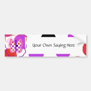 Künstlerisch Polka Dot Butterfly Autoaufkleber