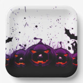 Künstlerisch Pumpkin Pappteller (Vorderseite)