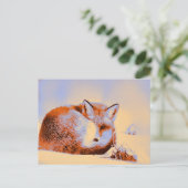 *~* Künstlerisch Red Fox Ap18 Artistic Painting Wi Postkarte (Stehend Vorderseite)