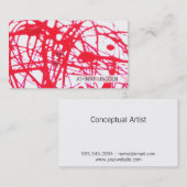 künstlerisch | Red II Visitenkarte (Vorne/Hinten)