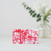 künstlerisch | Red II Visitenkarte (Stehend Vorderseite)