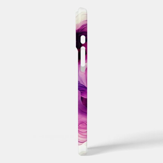 Künstlerisch rosa Gestaltung Case-Mate iPhone Hülle (Rückseite / Links)