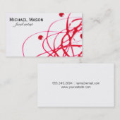 künstlerisch | Rot Visitenkarte (Vorne/Hinten)