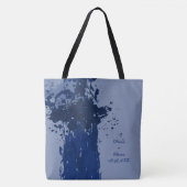 Künstlerisch Royal Blue Spritzer Party Geschenk Tasche (Vorderseite)