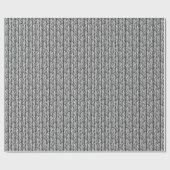 Künstlerisch Schwarz-Weiß Abstrakt Zigzag Kunstvol Geschenkpapier (Flach)