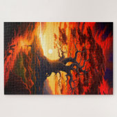 Künstlerisch Sunset Puzzle (Horizontal)