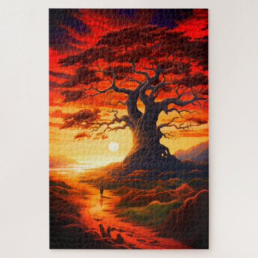 Künstlerisch Sunset Puzzle (Vertikal)