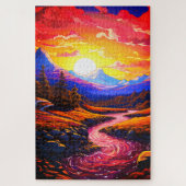 Künstlerisch Sunset Puzzle (Vertikal)