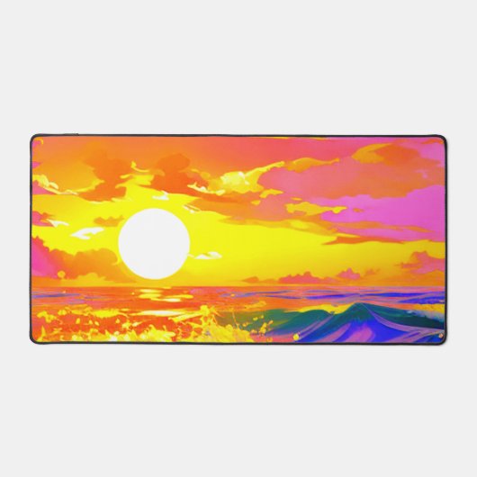 Künstlerisch Sunset Schreibtischunterlage (Vorderseite)
