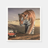Künstlerisch Tiger Serviette (Vorderseite)