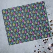 Künstlerisch Türkis Magenta Aquamarine Limone Weih Geschenkpapier