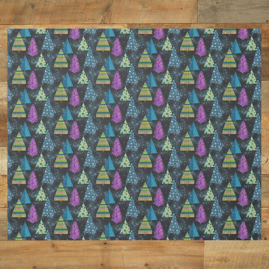 Künstlerisch Türkis Magenta Aquamarine Limone Weih Geschenkpapier