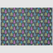 Künstlerisch Türkis Magenta Aquamarine Limone Weih Seidenpapier (Vorderseite)