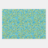 Künstlerisch Türkis Zitrusfrüchte Wasserfarben Mus Geschenkpapier Set (Vorderseite 2)