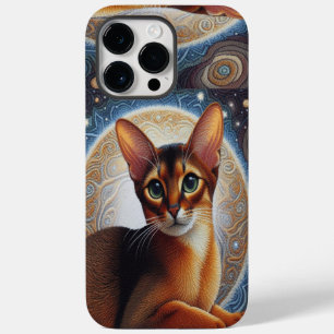 Künstlerische Abessinienkatze, moderne abessinisch Case-Mate iPhone 14 Pro Max Hülle