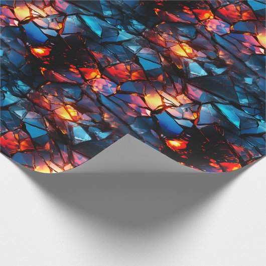 Künstlerische Abschnitte Geschenkpapier (Ecke)