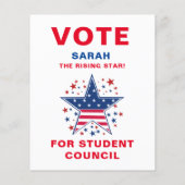 Künstlerische Abstimmung für den Klassenvorsitzend Flyer (Hinten)