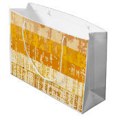 Künstlerische abstrakte Art Große Geschenktüte (Rückseite Schrägansicht)